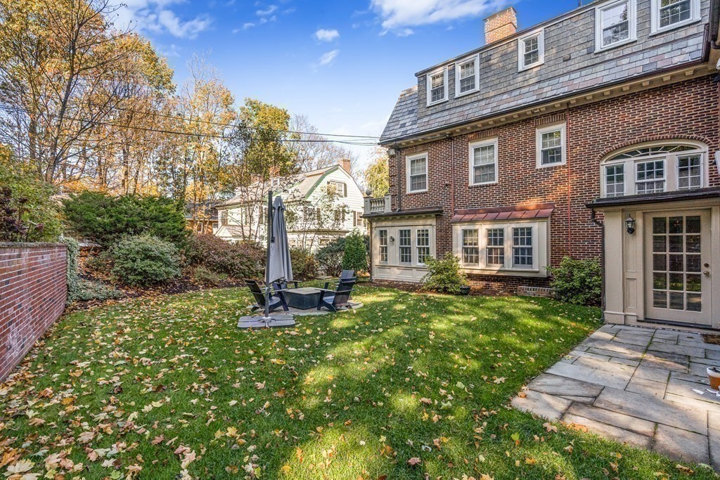 106 Clinton Road Brookline, MA 02445 - Photo 36 of 42 a view of a house with a yard