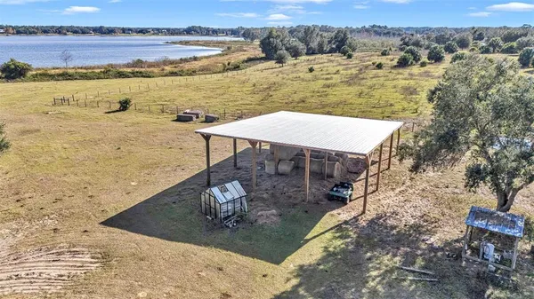 a view of a lake with a mountain view