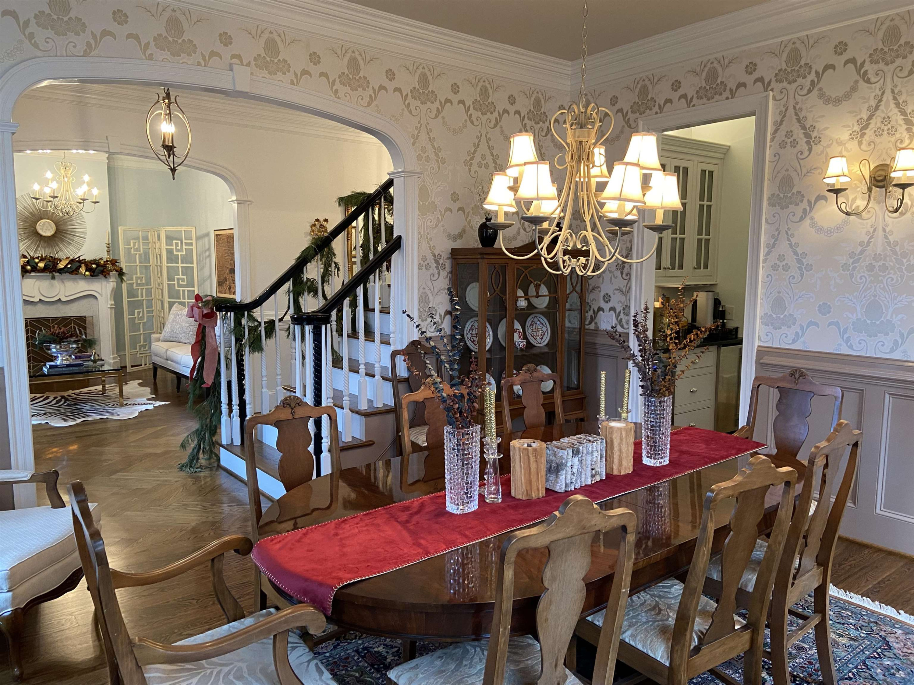 3319 Hampton Road Raleigh, NC 27607 - Photo 9 of 18 a view of a dining room with furniture and wooden floor