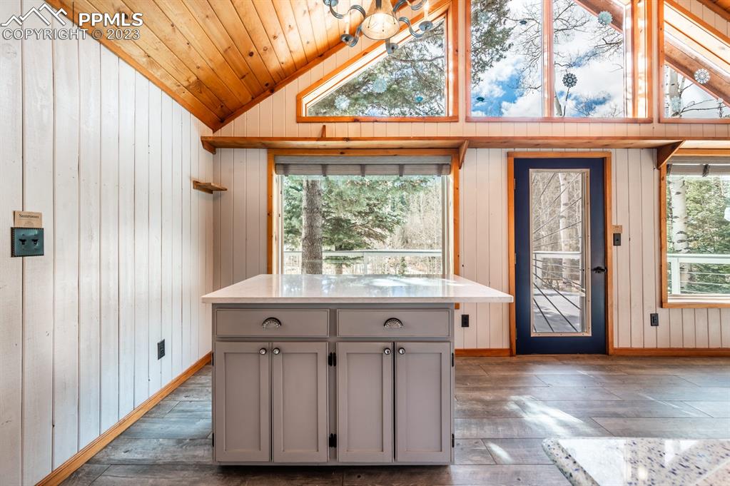 38 Wetmore Drive Rye, CO 81069 - Photo 16 of 49 a view of a kitchen with a window and wooden floor