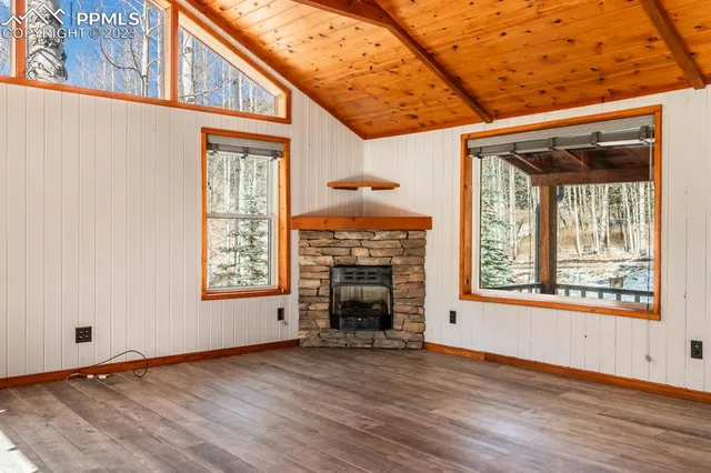 a backyard of a house