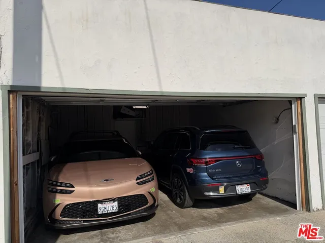 a car parked in garage