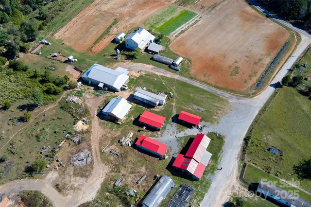 an aerial view of house with outdoor space