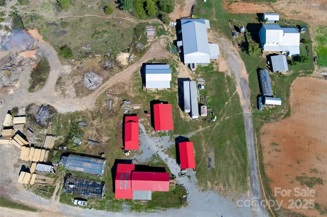 an aerial view of a house having outdoor space