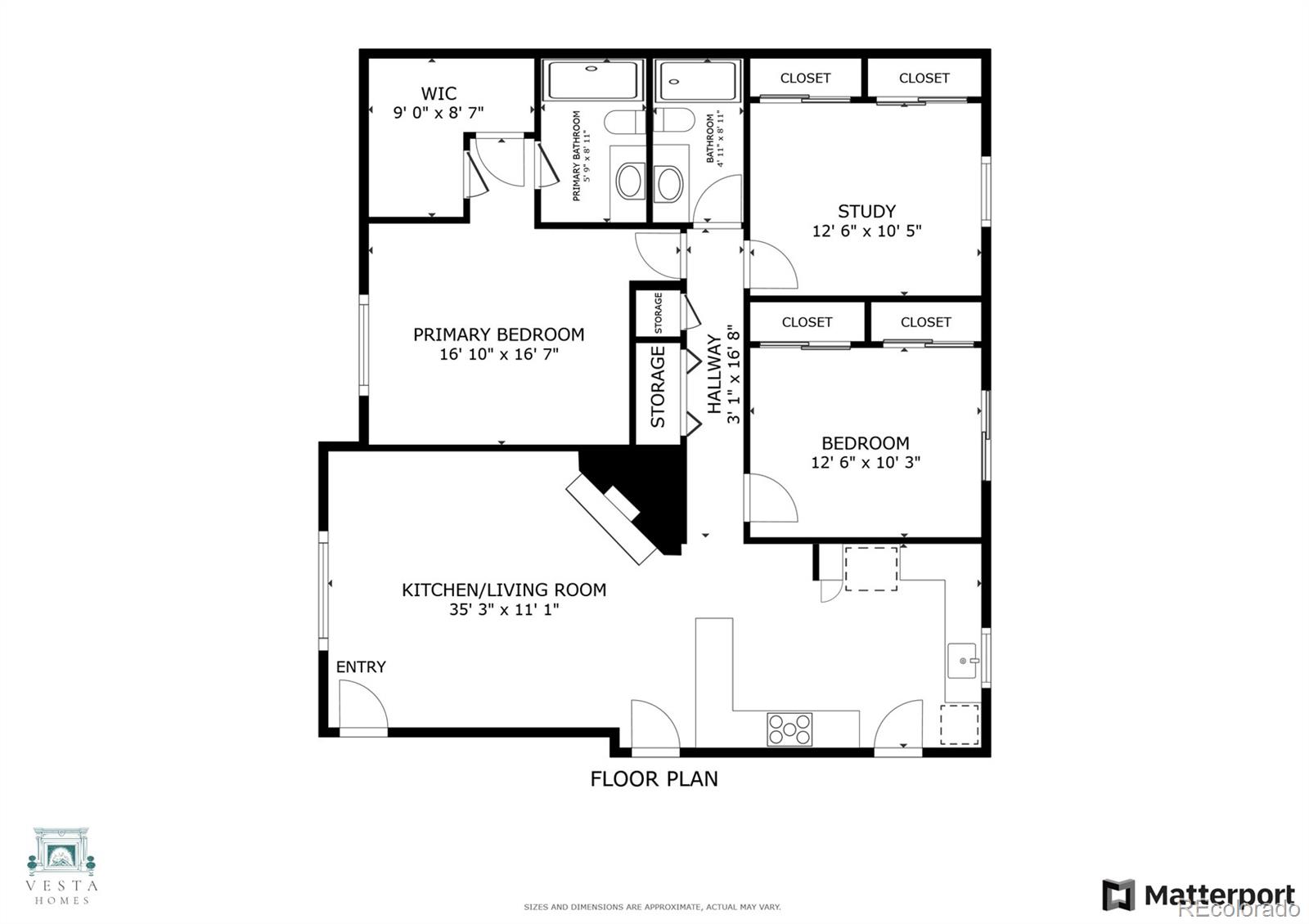 3855 South Monaco Street, Unit 203 Denver, CO 80237 - Photo 19 of 26 a picture of a book and a bed