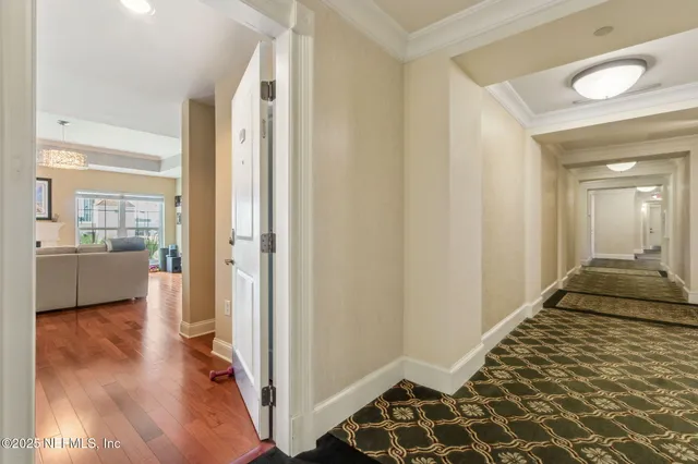 a view of a balcony with city view