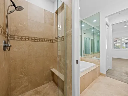 a view of a livingroom with wooden floor