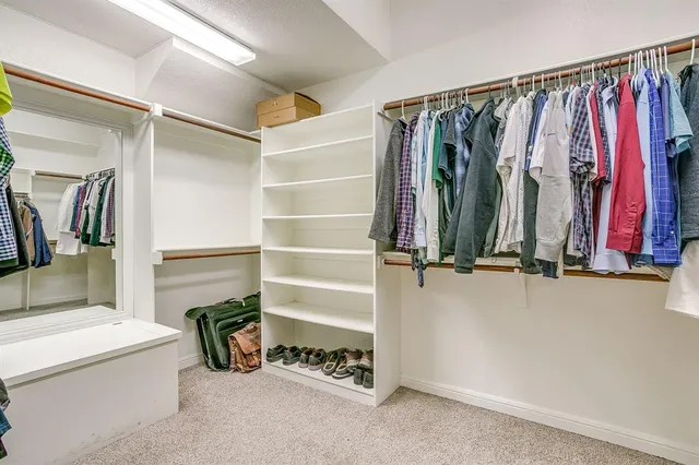 a view of walk in closet