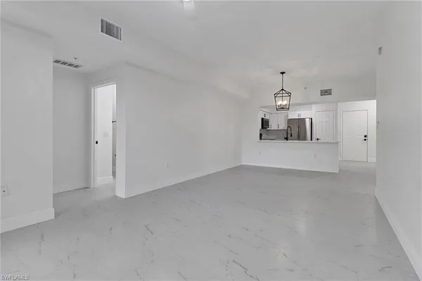 a view of a kitchen