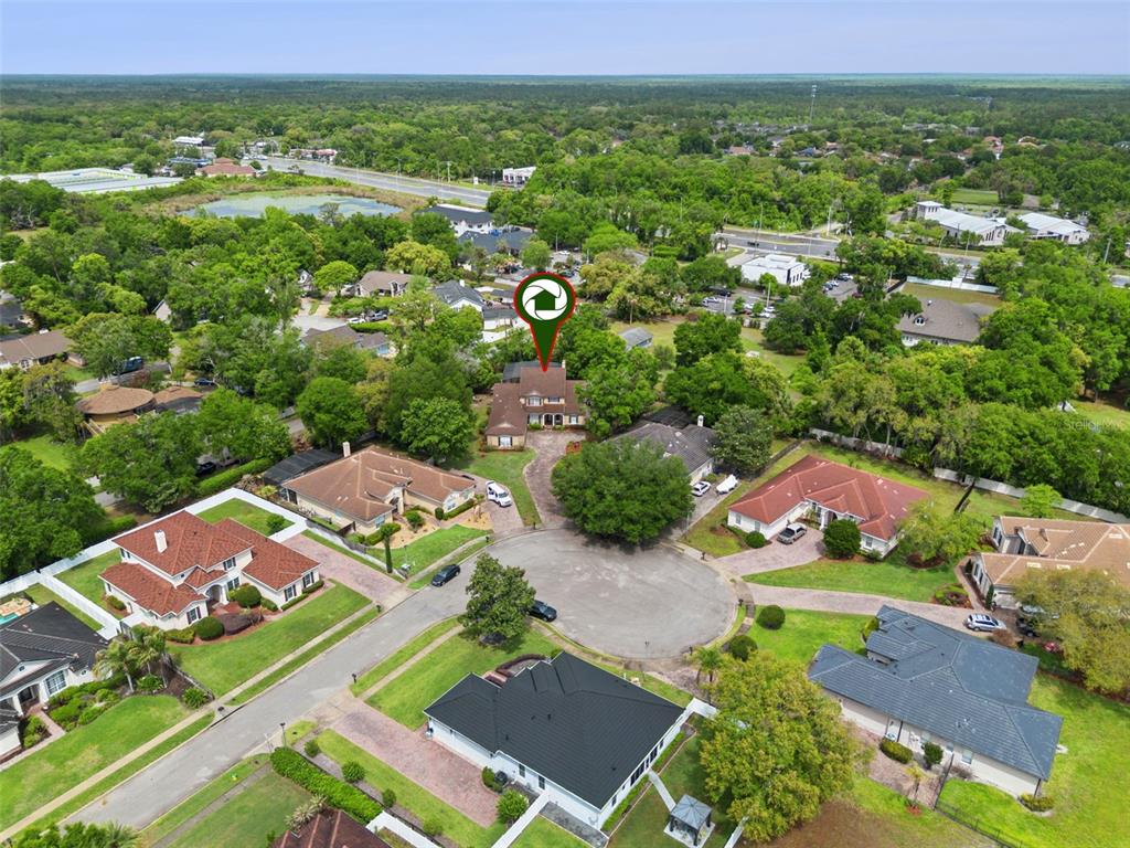 216 Juniper Ridge Court Sanford, FL 32771 - Photo 59 of 61 an aerial view of residential houses with outdoor space and street view