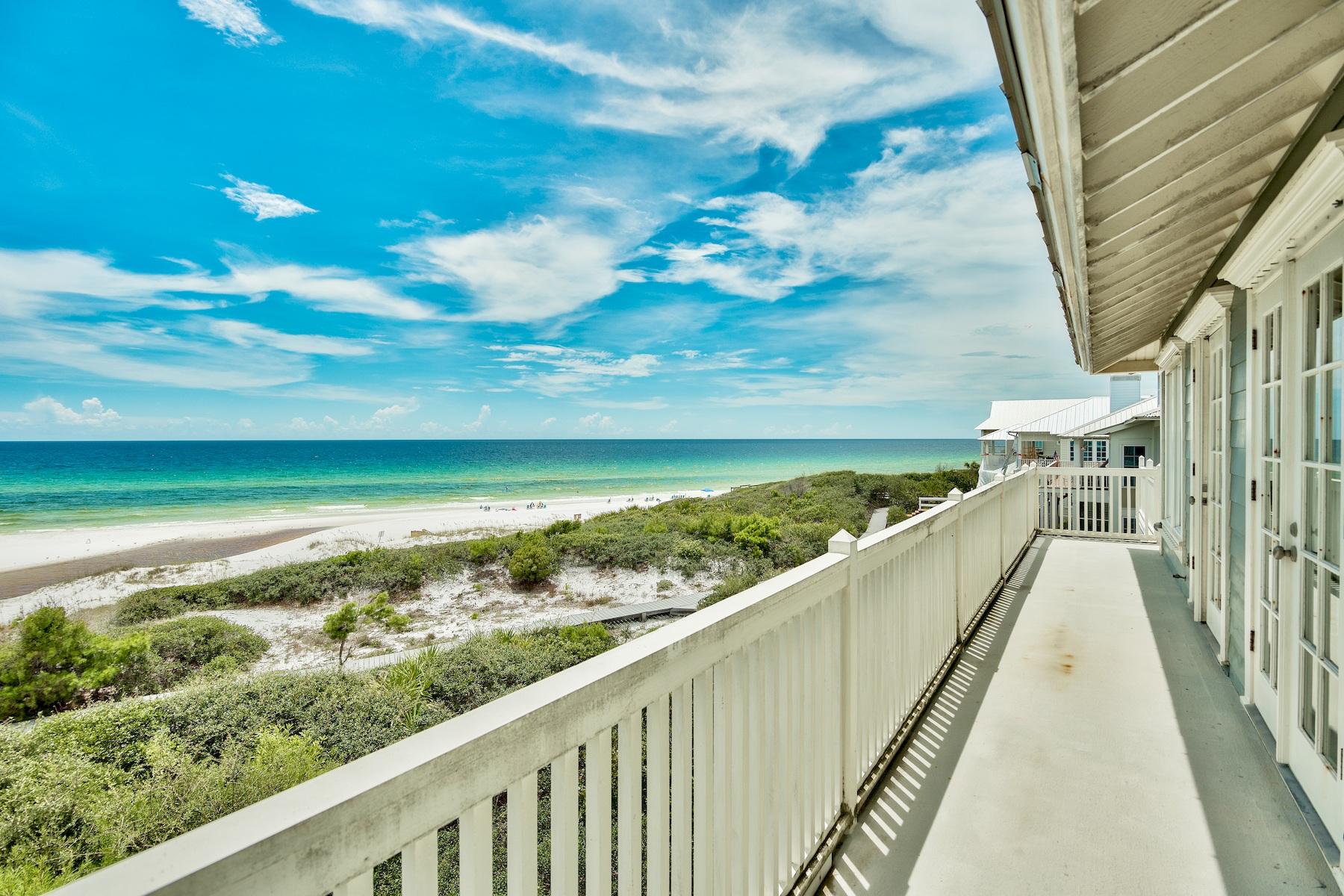 369 Old Beach Road Santa Rosa Beach, FL 32459 - Photo 23 of 50 a view of a balcony next to a yard