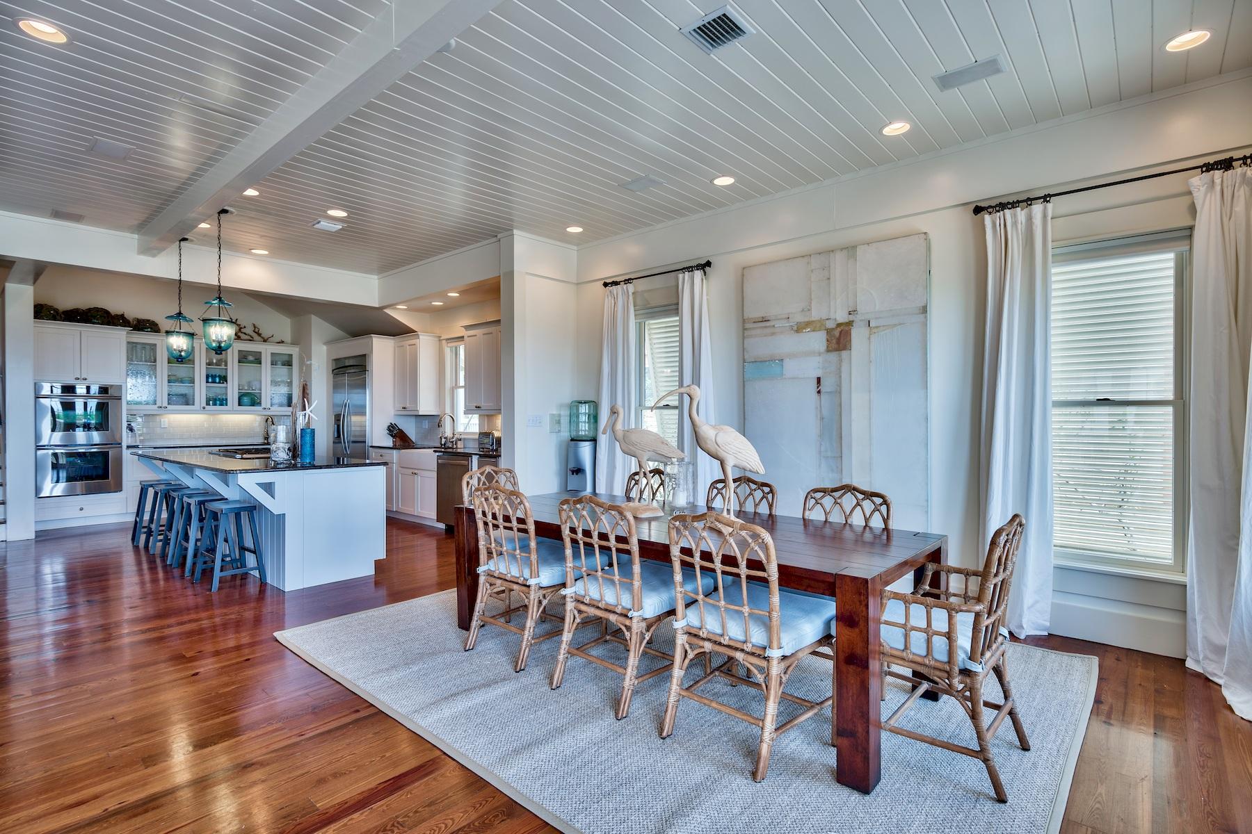 369 Old Beach Road Santa Rosa Beach, FL 32459 - Photo 8 of 50 a view of a dining room with furniture window and wooden floor