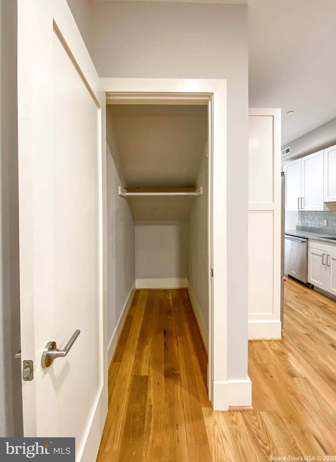 1505 9th Street Northwest, Unit A Washington, DC 20001 - Photo 5 of 10 a view of bathroom with shower and wooden floor