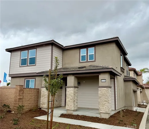 a front view of a house