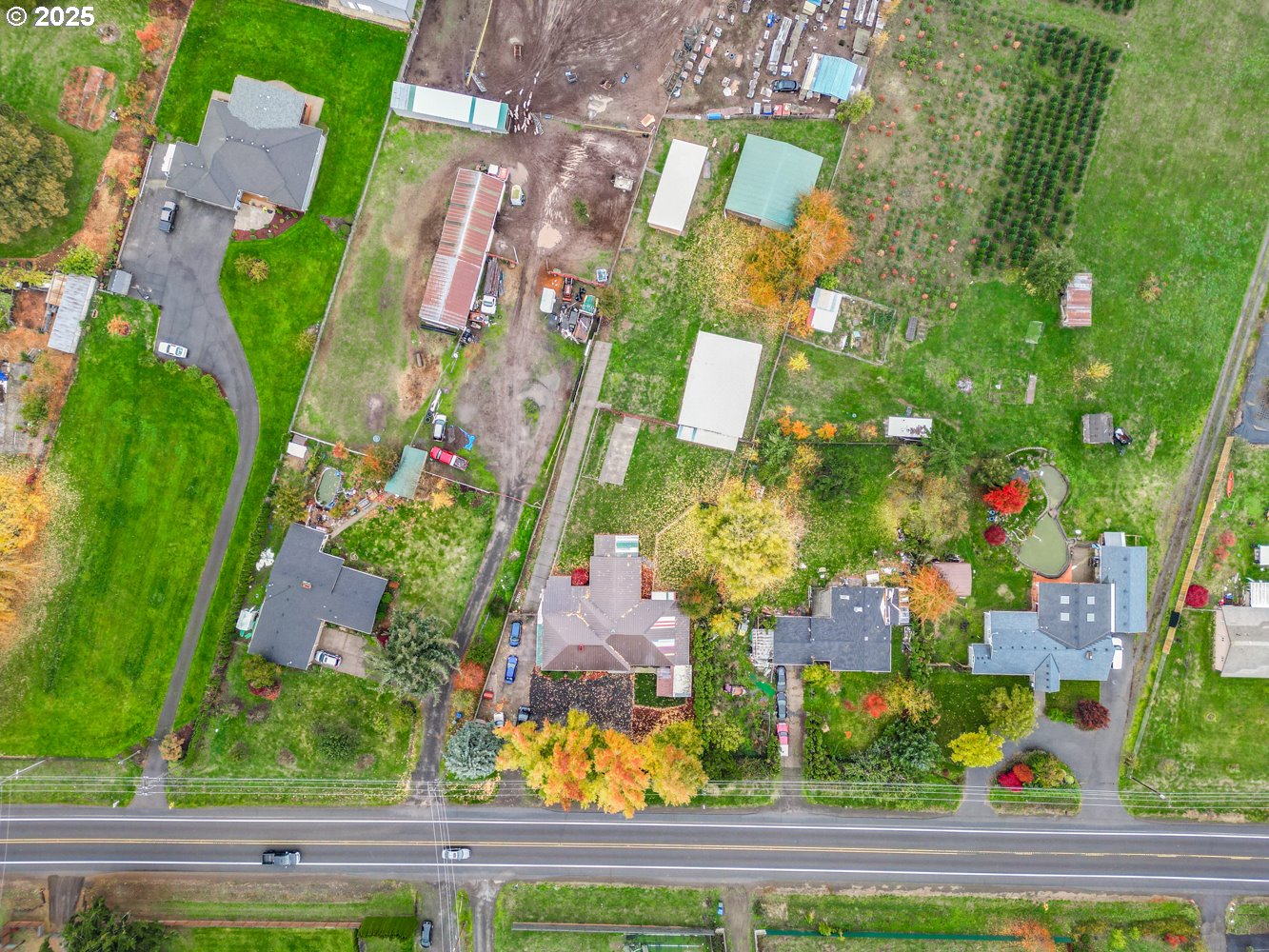 4160 Cordon Road Northeast Salem, OR 97305 - Photo 4 of 43 an aerial view of residential houses with outdoor space and trees
