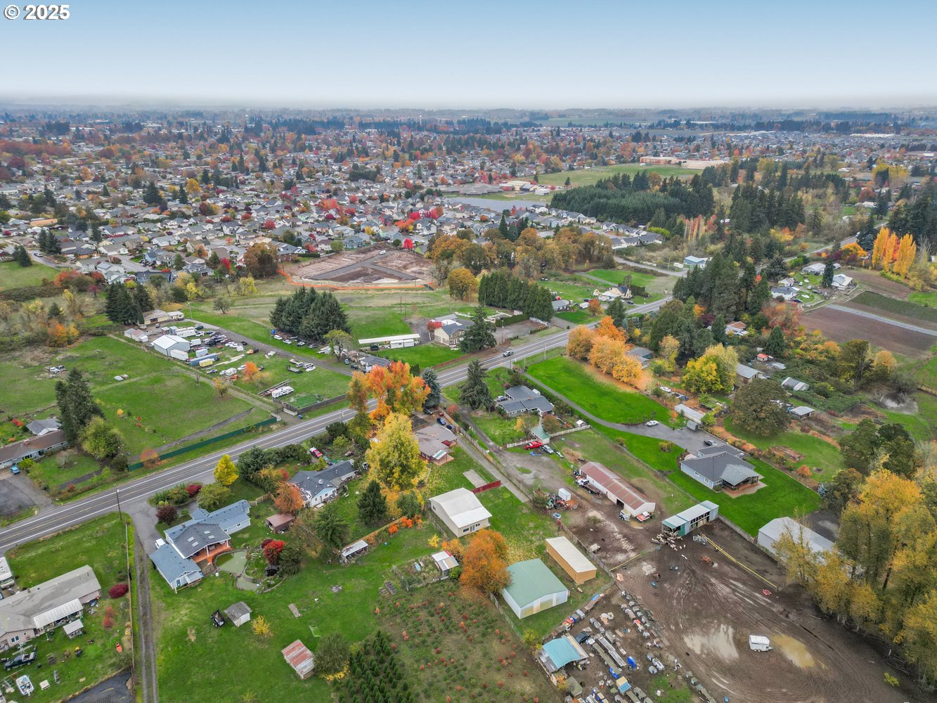 4160 Cordon Road Northeast Salem, OR 97305 - Photo 43 of 43 an aerial view of residential houses with outdoor space