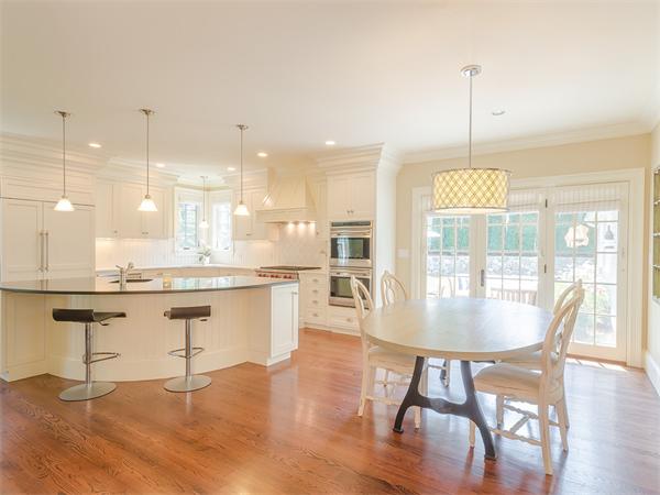 79 Pilgrim Road Wellesley, MA 02481 - Photo 11 of 30 a view of a dining room with furniture window and wooden floor