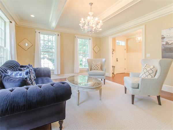 79 Pilgrim Road Wellesley, MA 02481 - Photo 6 of 30 a living room with furniture and a large window