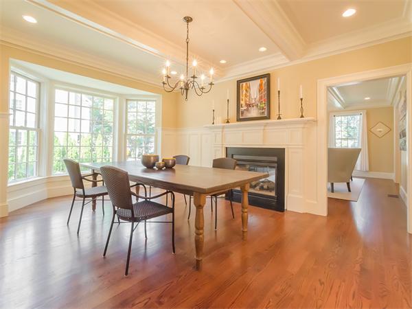 79 Pilgrim Road Wellesley, MA 02481 - Photo 9 of 30 a view of a dining room with furniture window and wooden floor