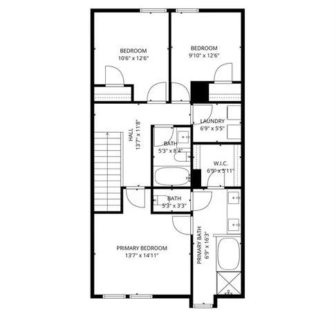 a picture of a bench in front of a door