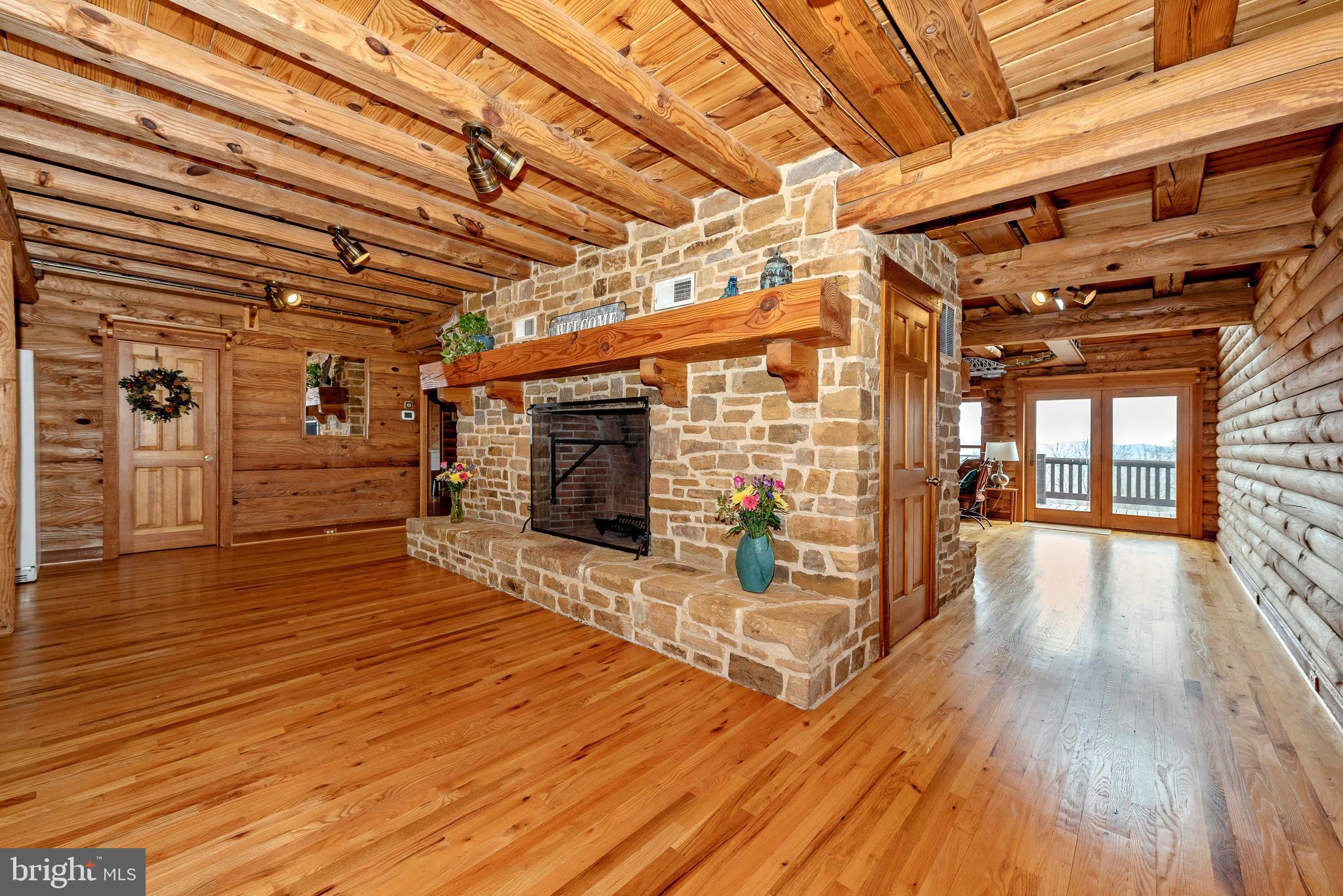 2315 Michael Road Myersville, MD 21773 - Photo 11 of 38 GORGEOUS stone fireplace off kitchen