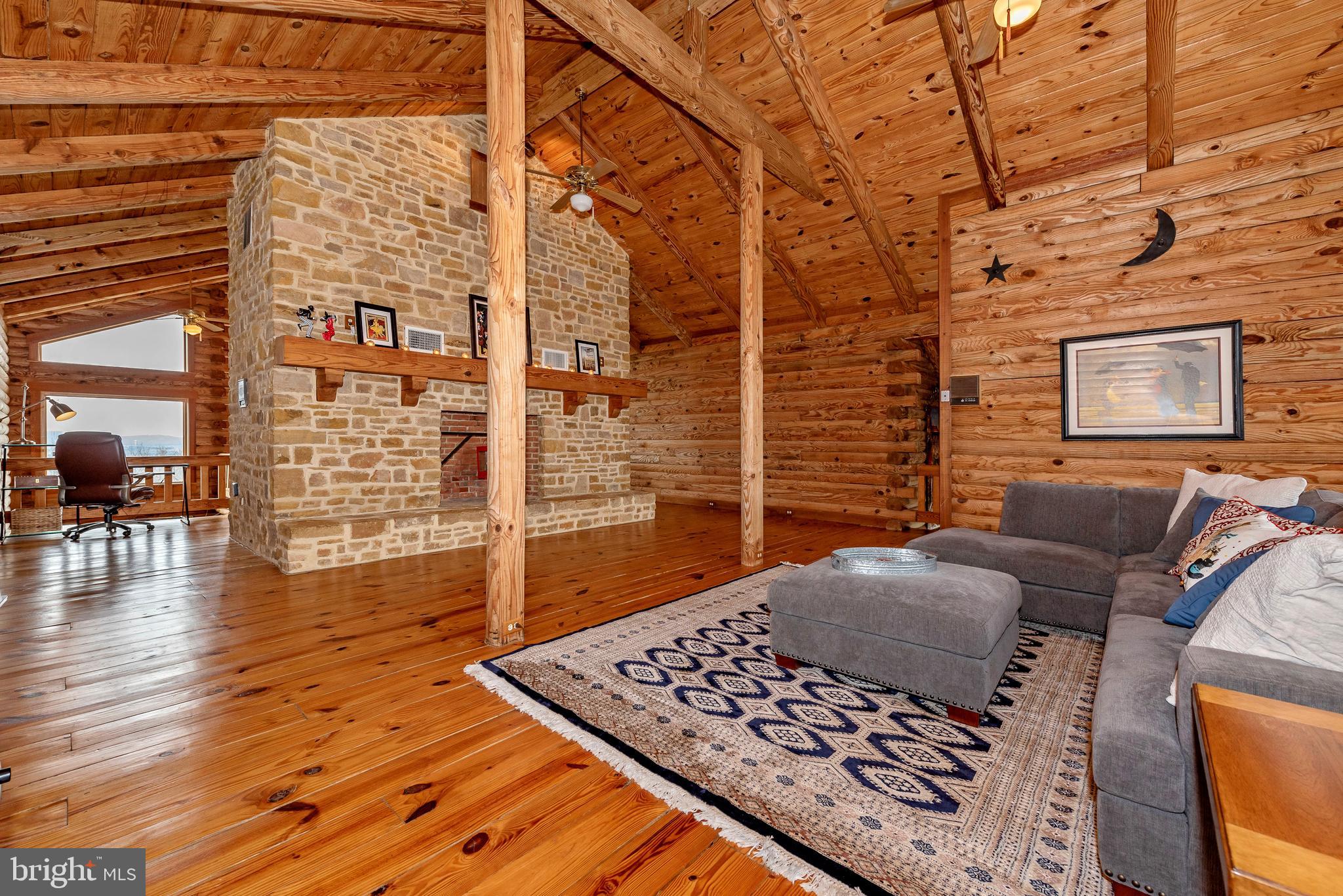 2315 Michael Road Myersville, MD 21773 - Photo 26 of 38 3rd gorgeous stone fireplace upstairs