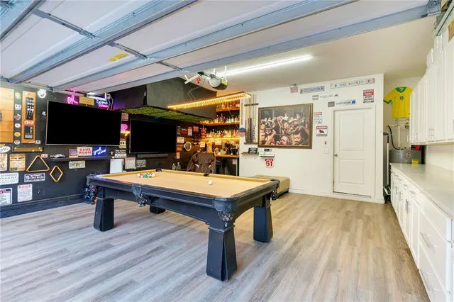 an aerial view of a house having outdoor space
