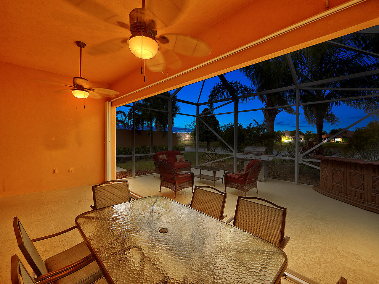 11378 Southwest Rockingham Drive Port St. Lucie, FL 34987 - Photo 22 of 84 Porch Twilight