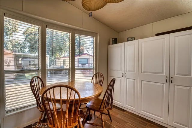 a view of a yard with an outdoor space