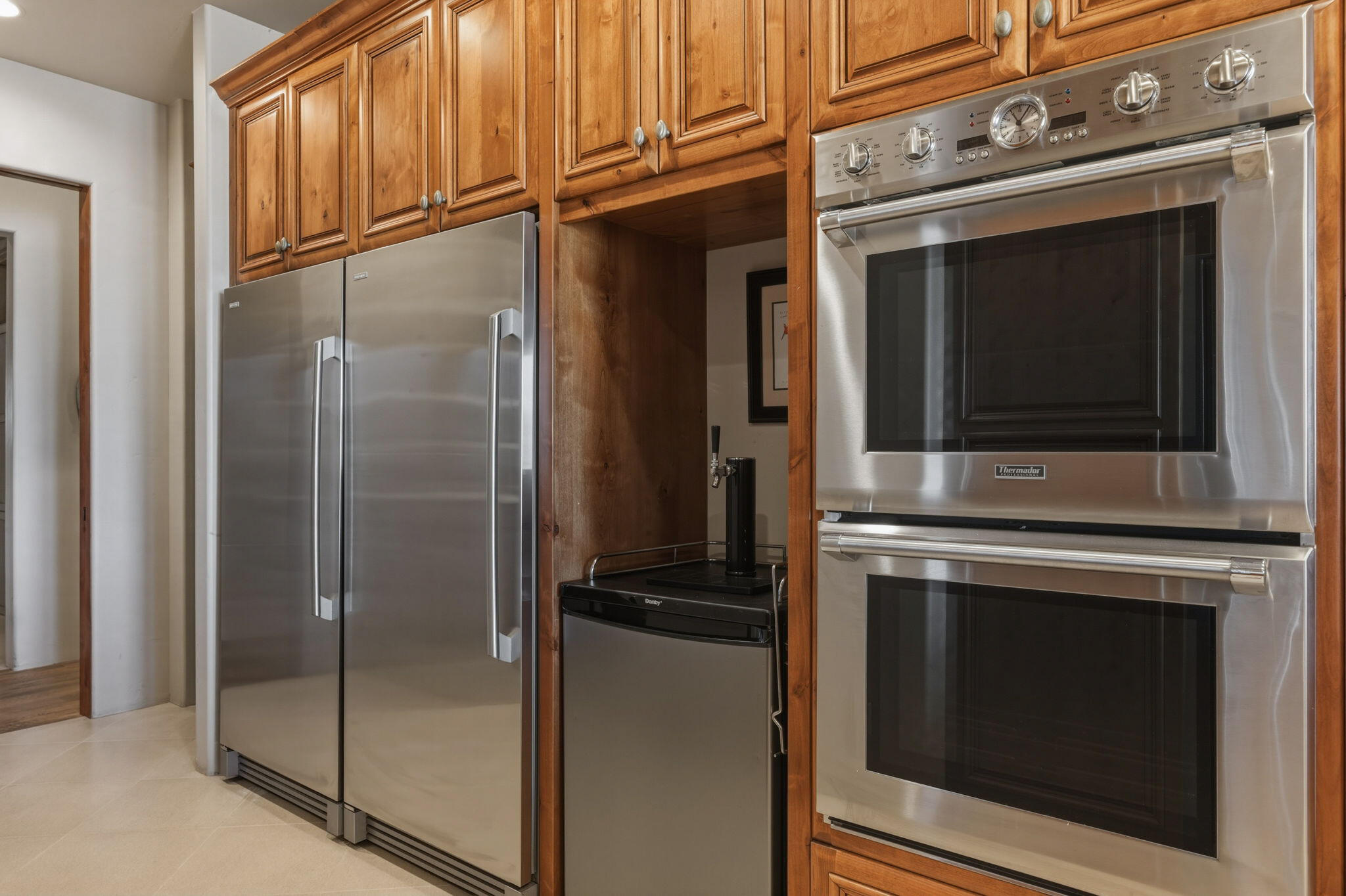 19100 Macalpine Loop Bend, OR 97702 - Photo 19 of 56 Prep Kitchen - Two 30-inch side by side Electrolux freezers & Thermador Double Wall Ovens with Convection | Microwave Oven