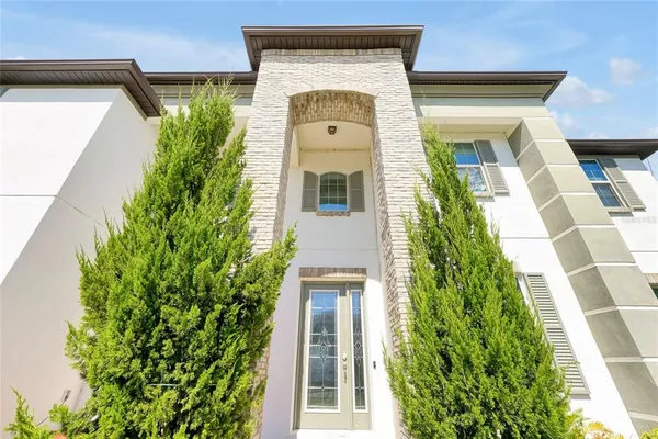 front view of a house with a window