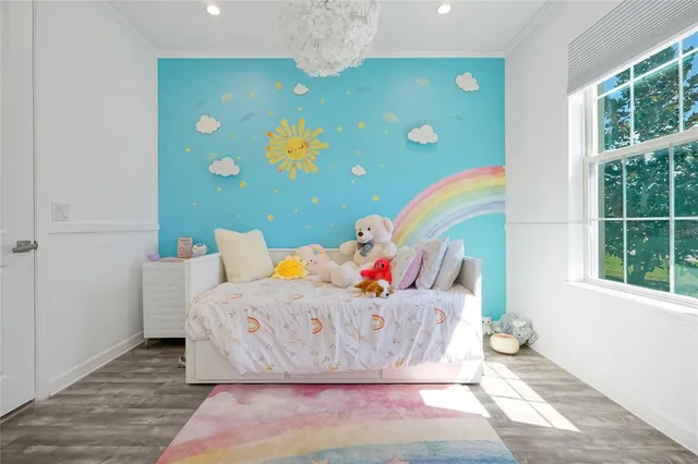 a living room with a couch and a table