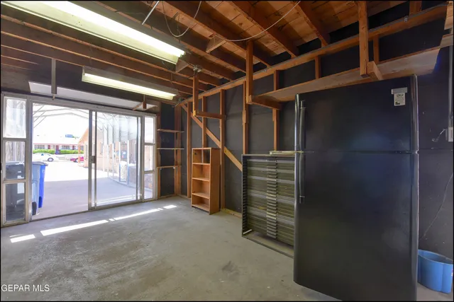 a view of storage and utility room