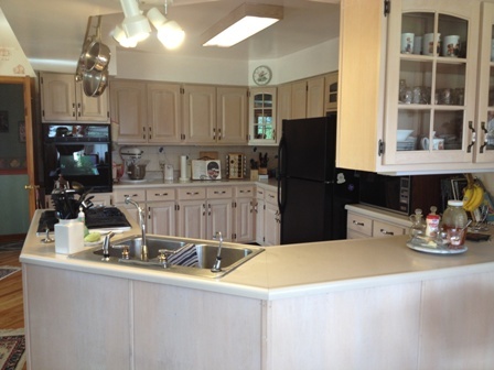 26001 Mary Road Garden Prairie, IL 61038 - Photo 6 of 19 a kitchen with a sink and cabinets