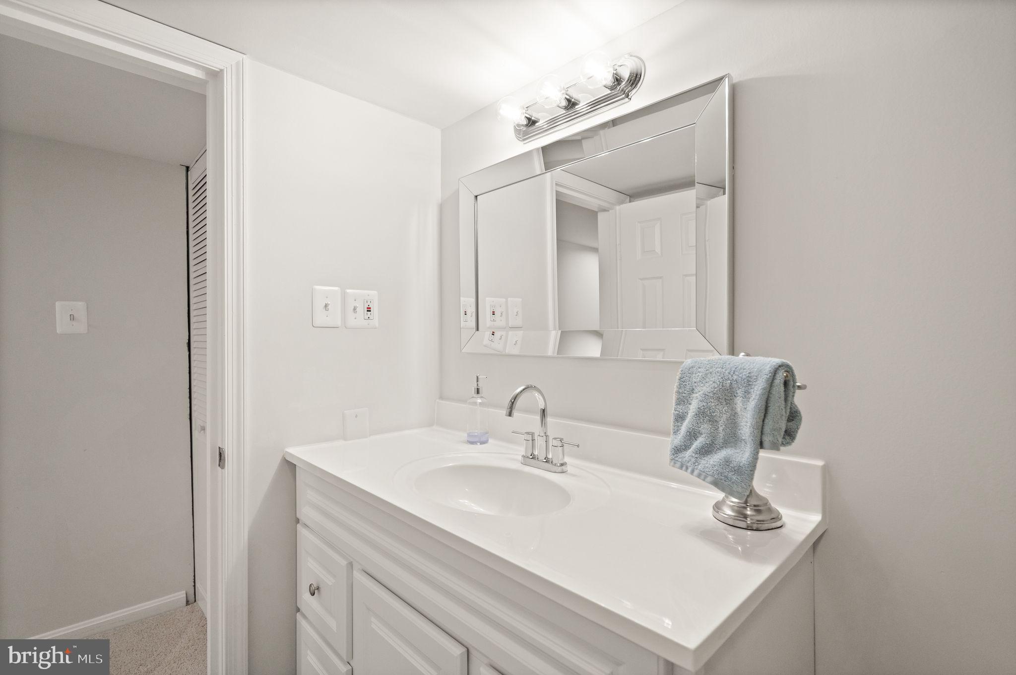 10808 Hunt Club Road Reston, VA 20190 - Photo 44 of 49 a bathroom with a sink and a mirror