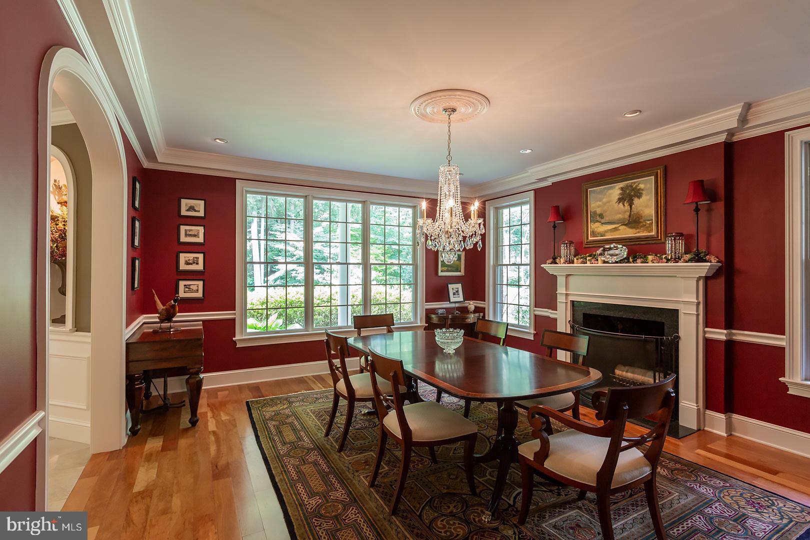 115 Millwyck Road Lititz, PA 17543 - Photo 22 of 141 a dining room with furniture a chandelier and wooden floor