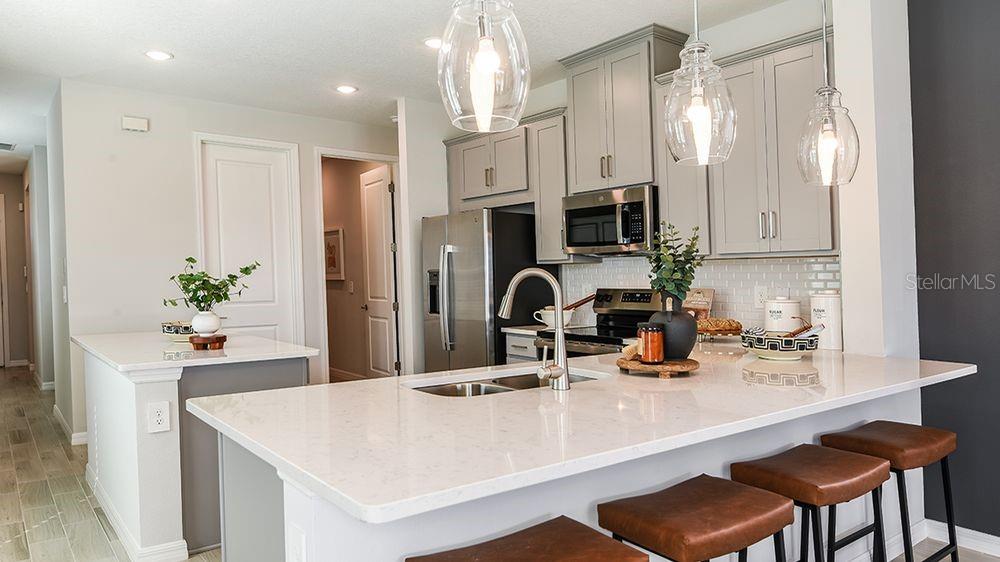 32488 Sea Loch Loop Mount Dora, FL 32757 - Photo 5 of 31 a kitchen with stainless steel appliances a sink and a refrigerator