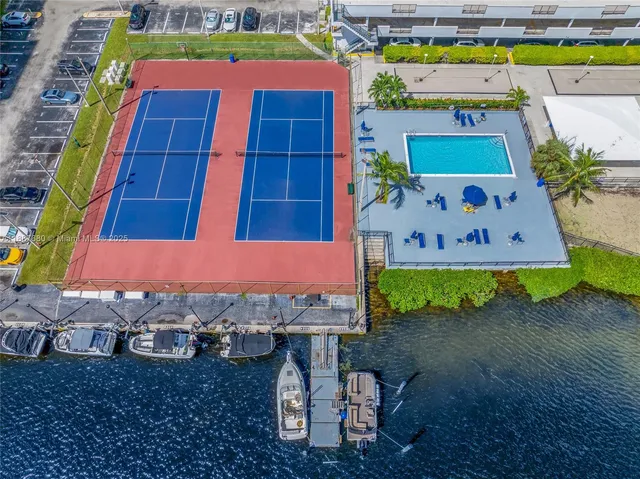 a view of a city with tall buildings