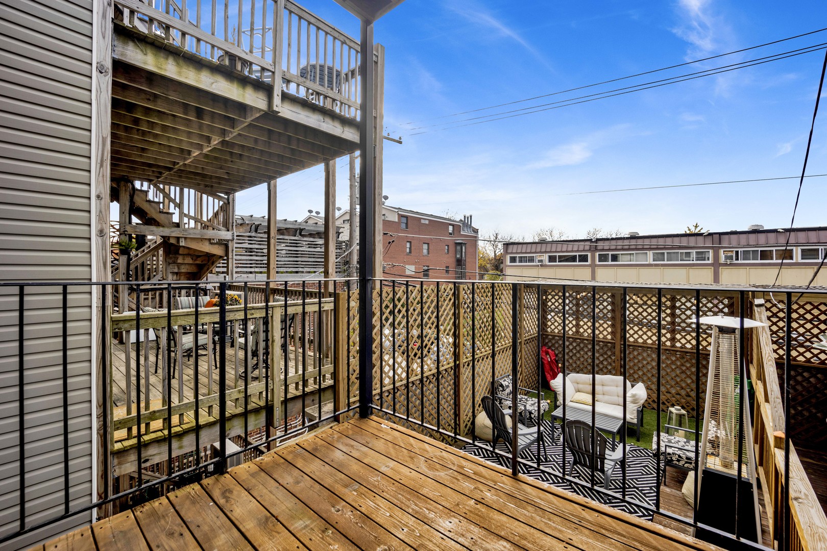 1724 North Mohawk Street, Unit 2 Chicago, IL 60614 - Photo 20 of 24 a view of balcony with city view