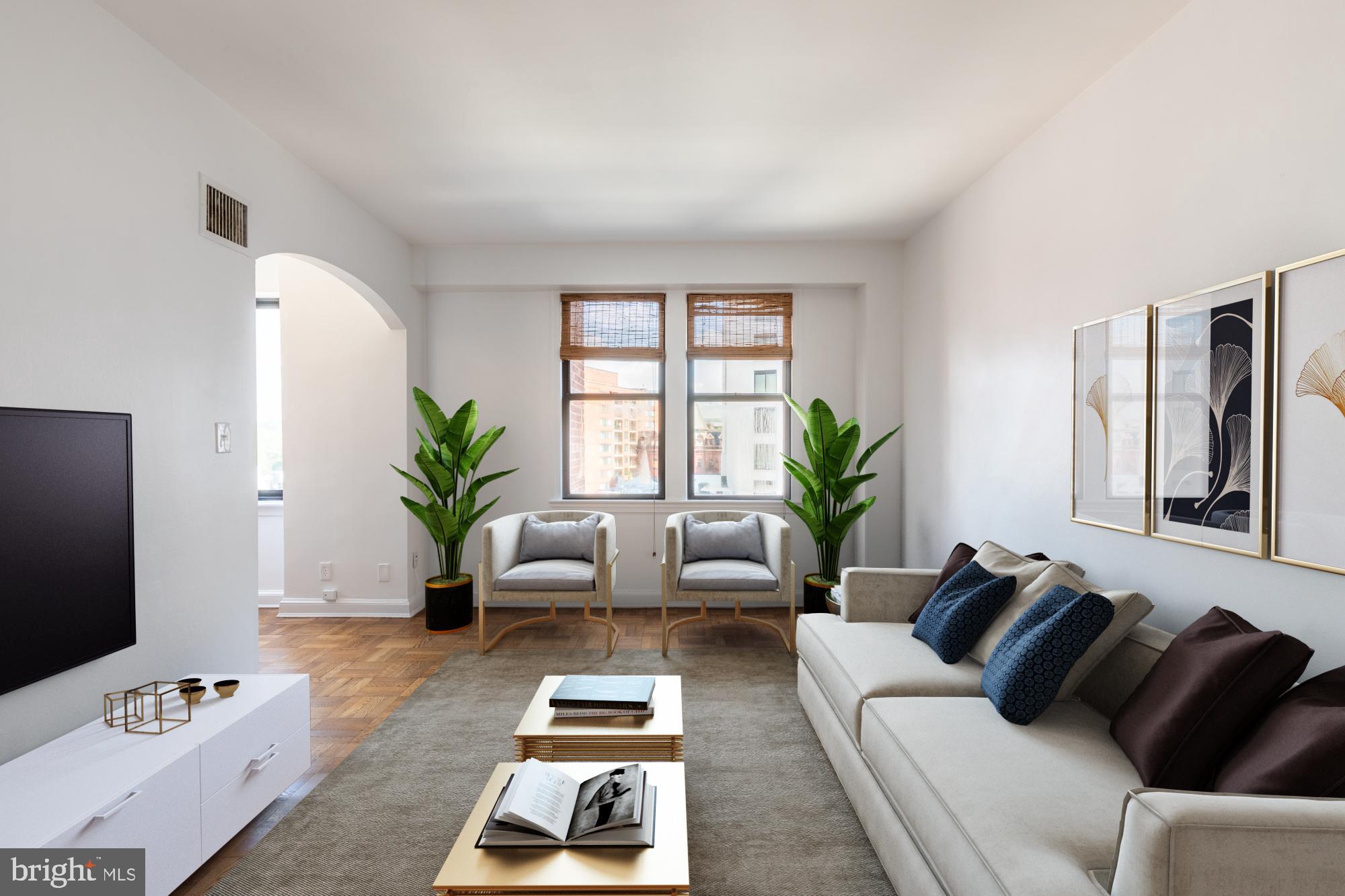 2515 K Street Northwest, Unit 611 Washington, DC 20037 - Photo 4 of 20 Sun-filled spacious living area