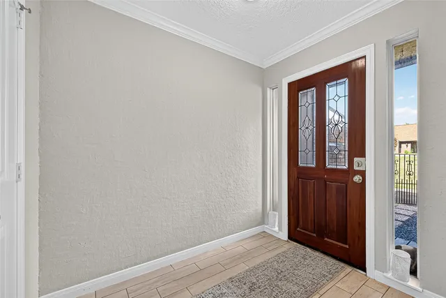 a view of an front door