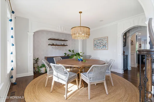 a large kitchen with lots of counter space and stainless steel appliances
