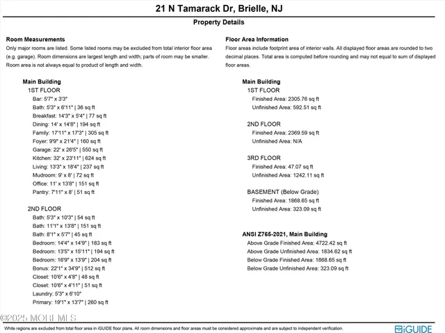 $3,300,000 | 21 South Tamarack Drive, Brielle, NJ 08730