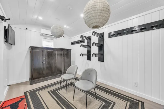 a kitchen with appliances and cabinets