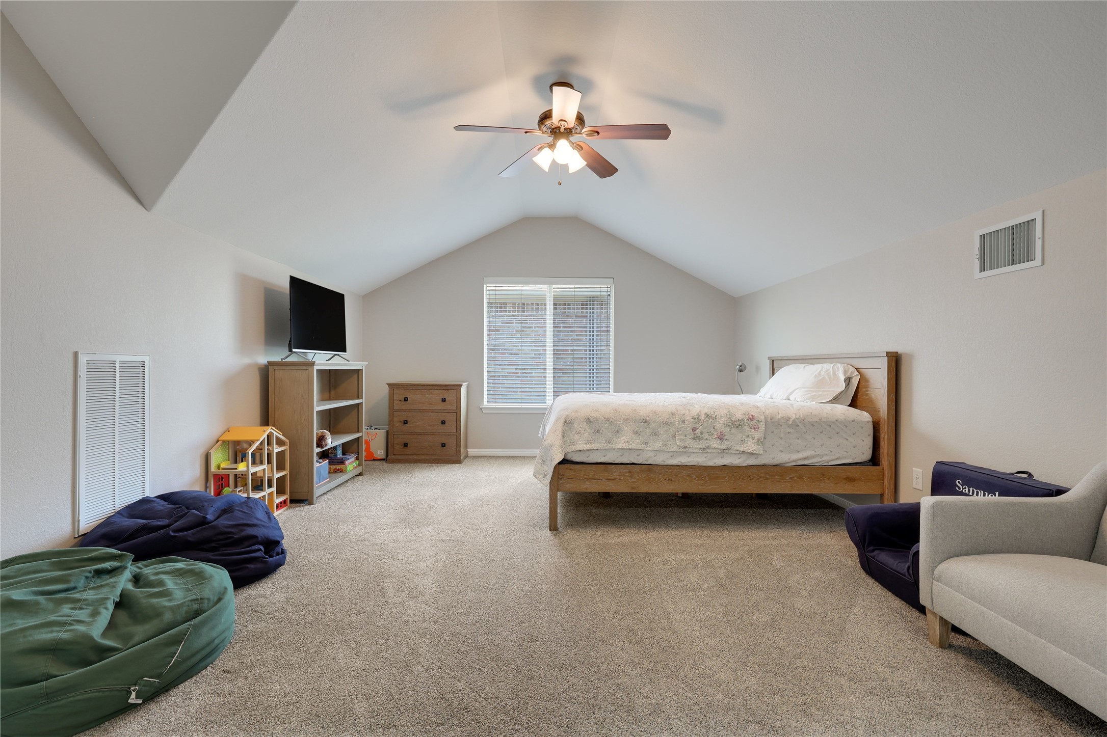 433 Ridgetop Bend Cedar Park, TX 78613 - Photo 12 of 34 Carpeted bedroom with a ceiling fan