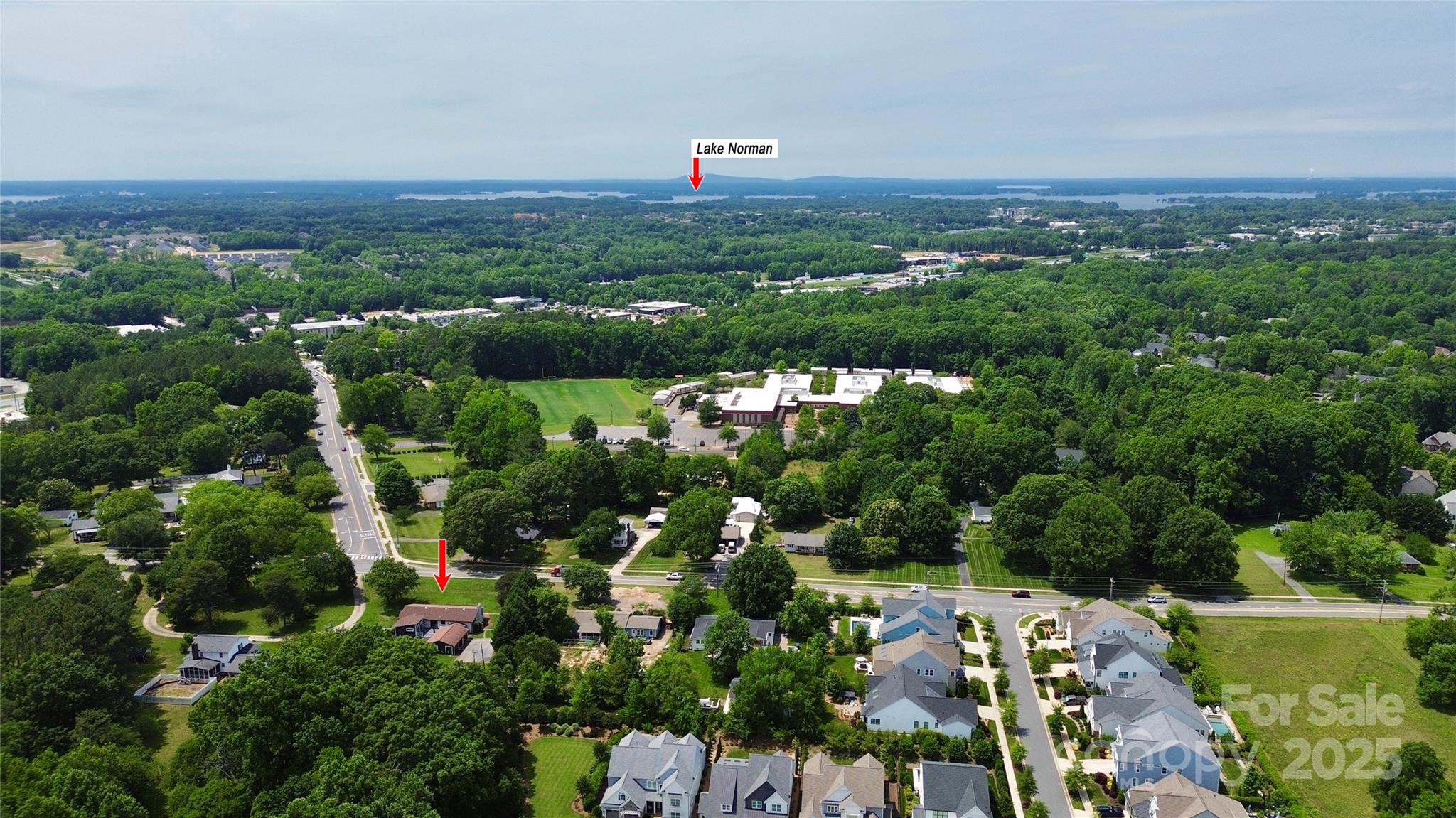 9808 Washam Potts Road Cornelius, NC 28031 - Photo 35 of 43 an aerial view of multiple house