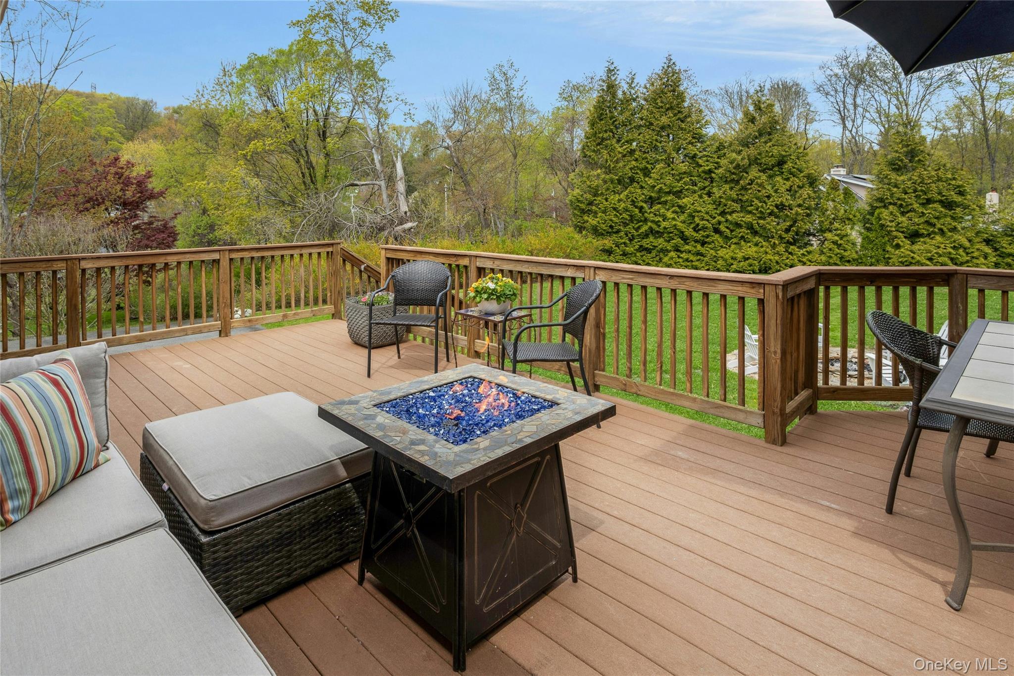 340 Osceola Road Jefferson Valley, NY 10535 - Photo 31 of 48 a view of a balcony with furniture