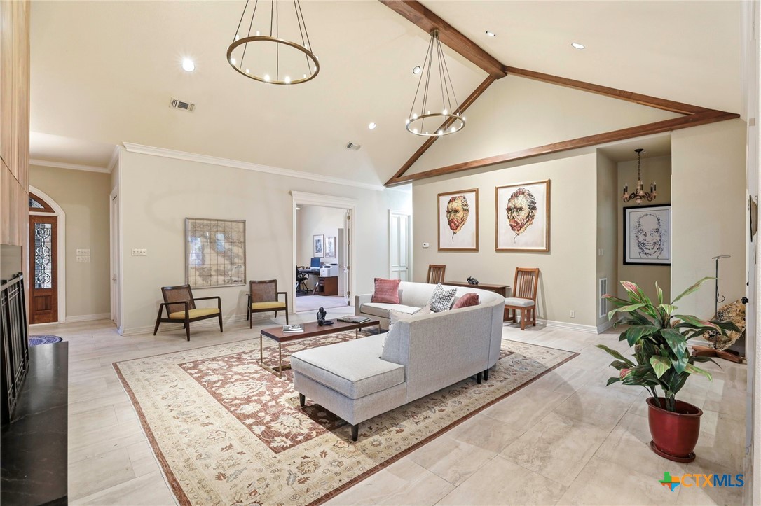 21759 Forest Waters Circle Garden Ridge, TX 78266 - Photo 6 of 30 a living room with furniture and a potted plant
