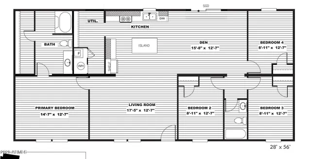 a view of a white house