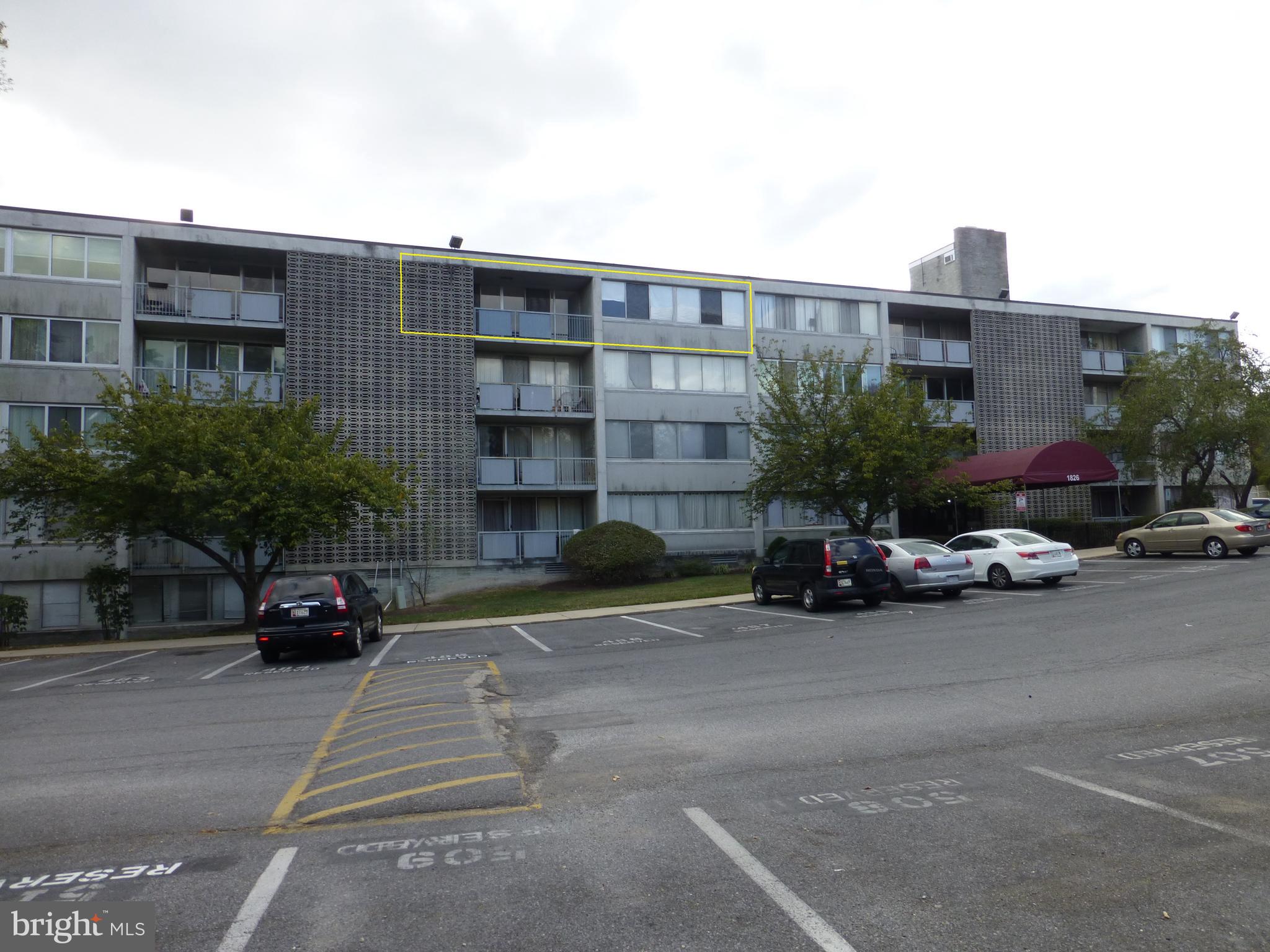 1826 Metzerott Road, Unit 408 Adelphi, MD 20783 - Photo 1 of 14 Front of building. $408's balcony faces East.